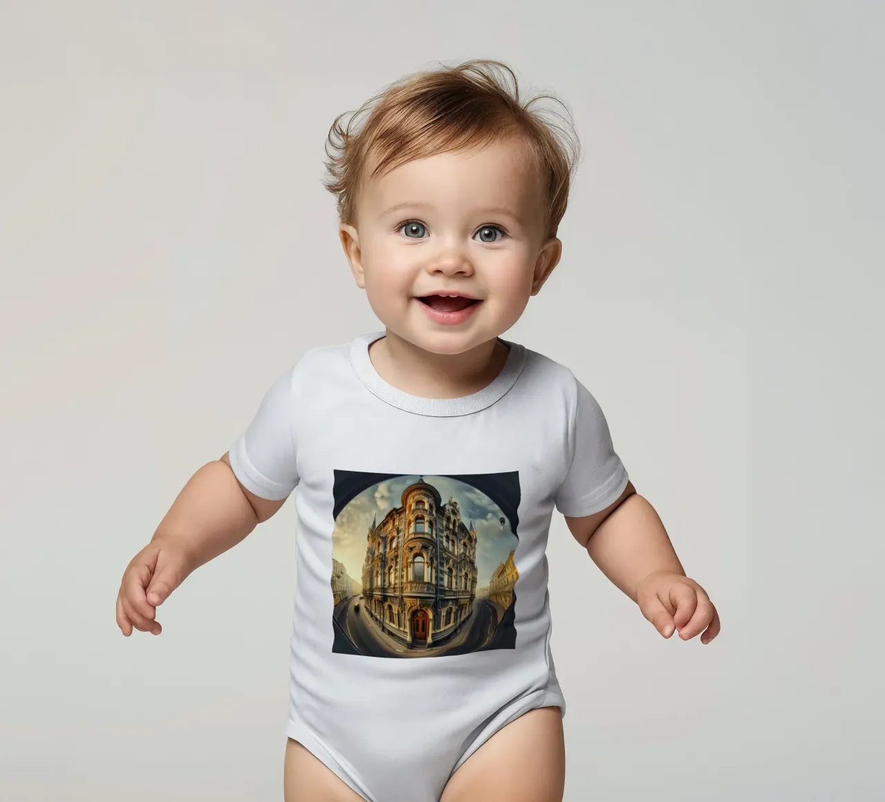 Sphere 005 - Historic Baroque-Style Building body neonato maniche corte da Spheres