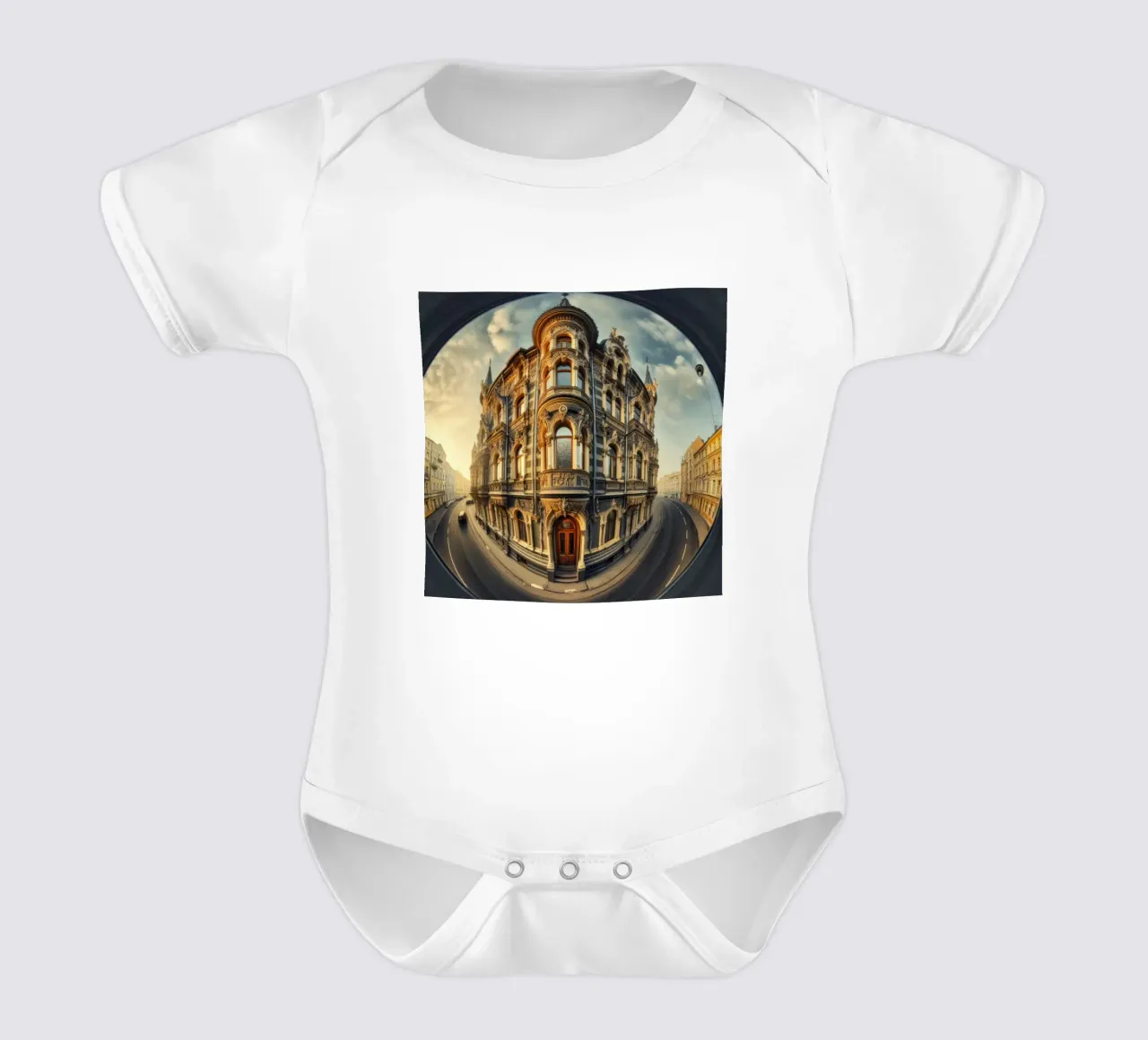 Sphere 005 - Historic Baroque-Style Building body neonato maniche corte da Spheres