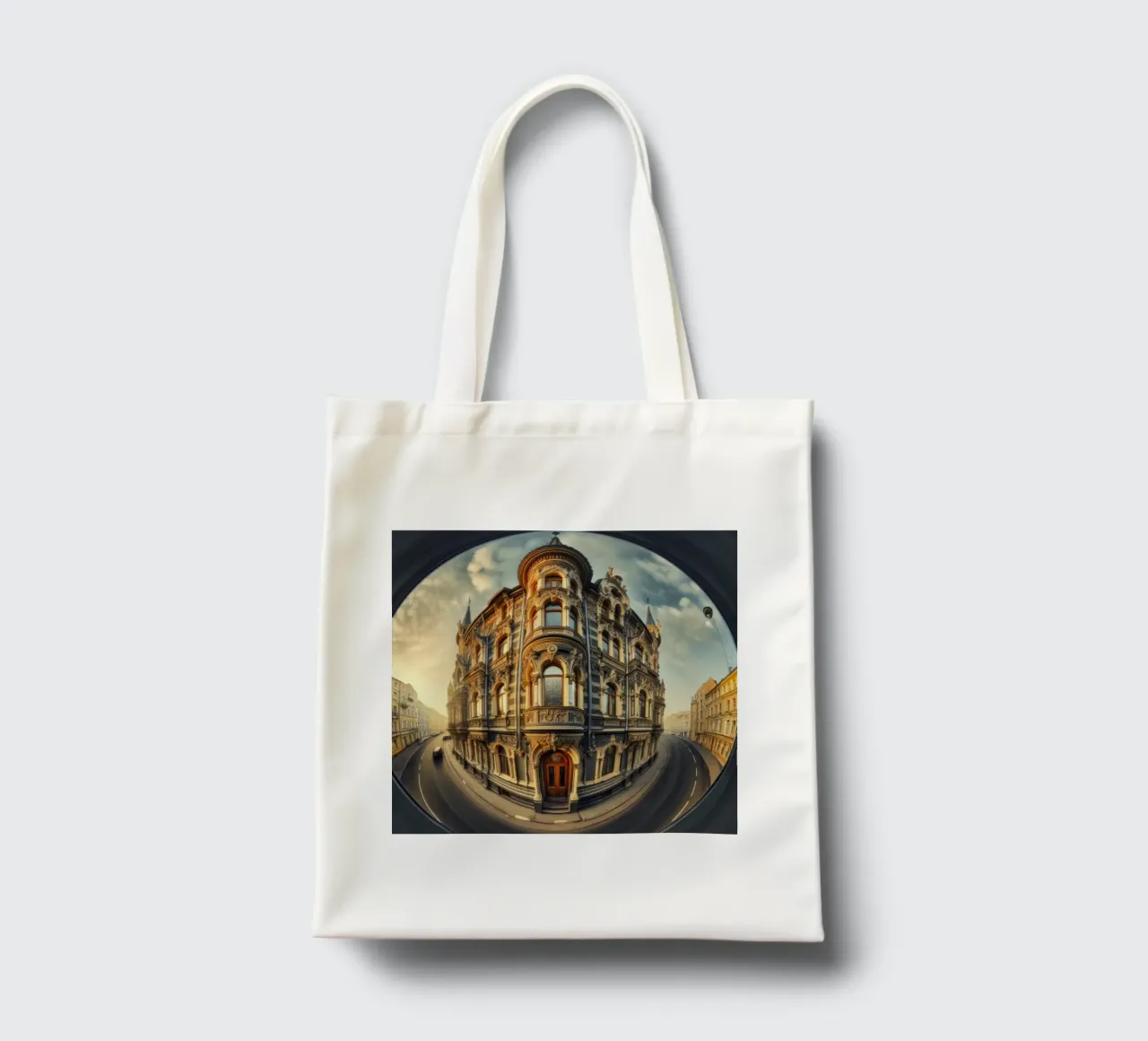 Sphere 005 - Historic Baroque-Style Building borsa in juta da Spheres