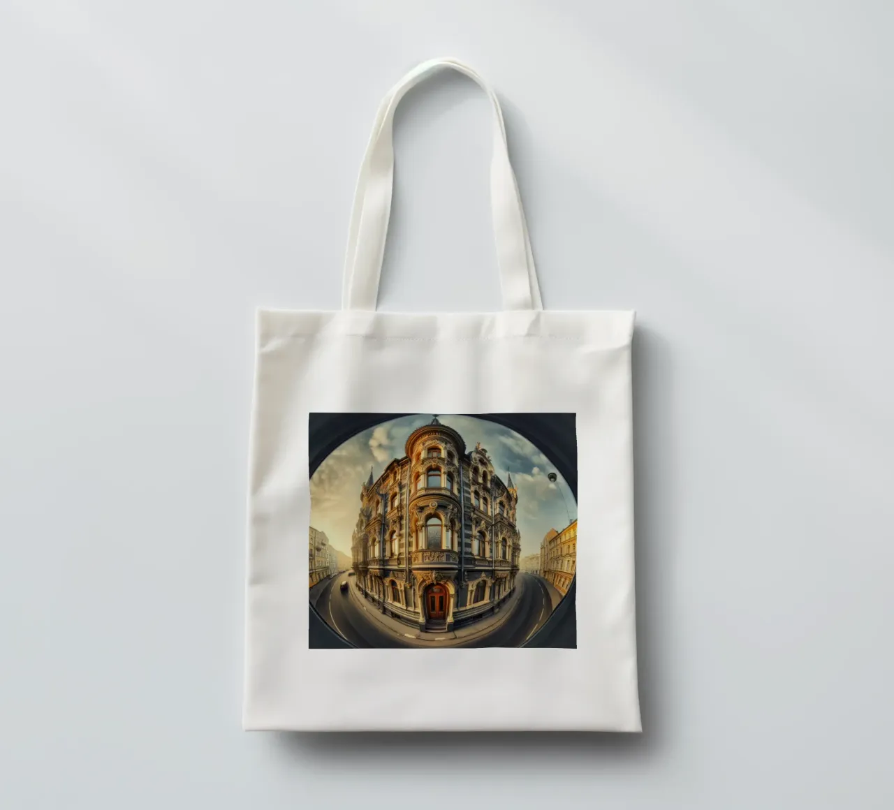 Sphere 005 - Historic Baroque-Style Building borsa in juta da Spheres