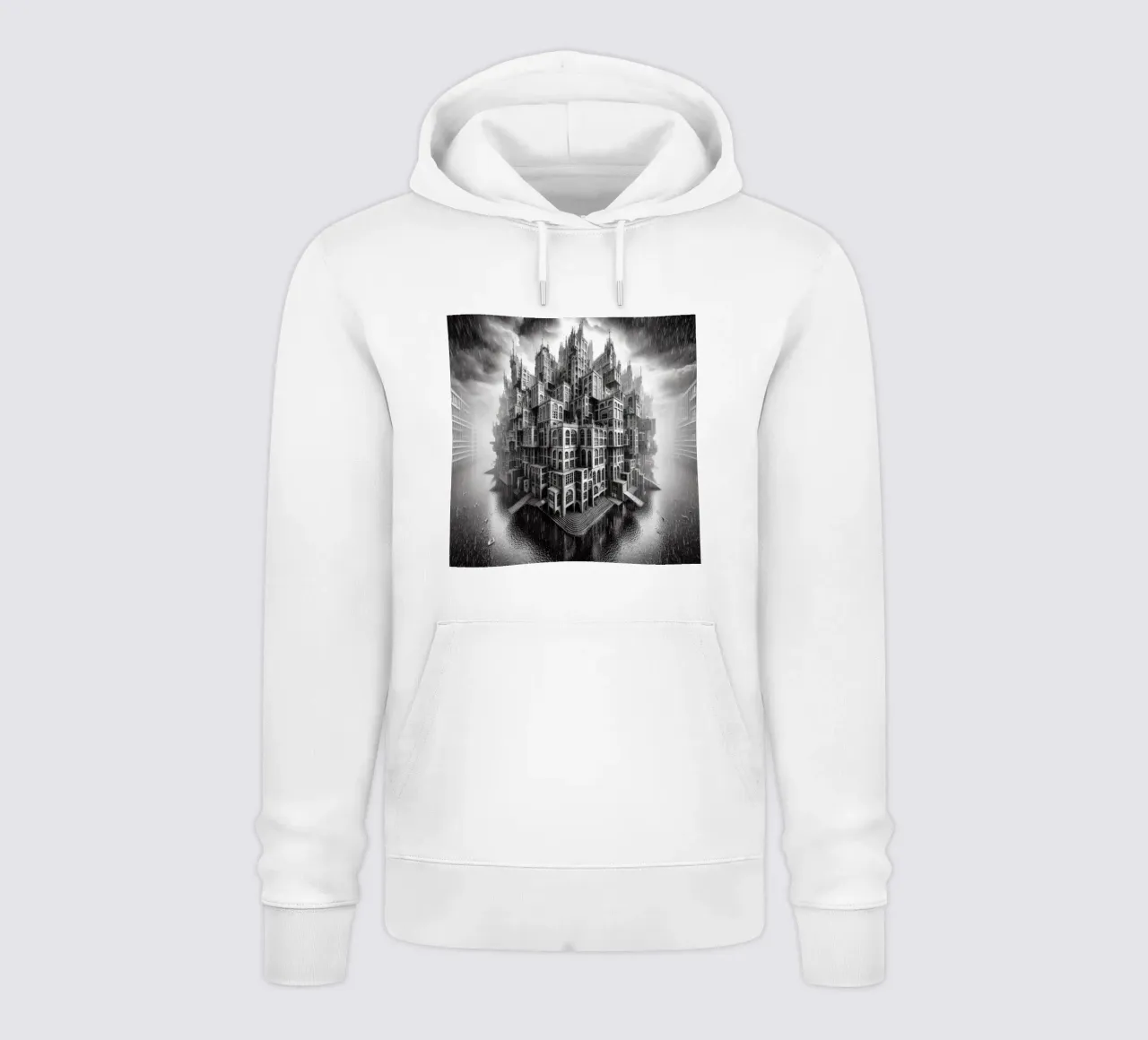 Sphere 009 - Monochromatic Gothic Architecture hoodie van Spheres