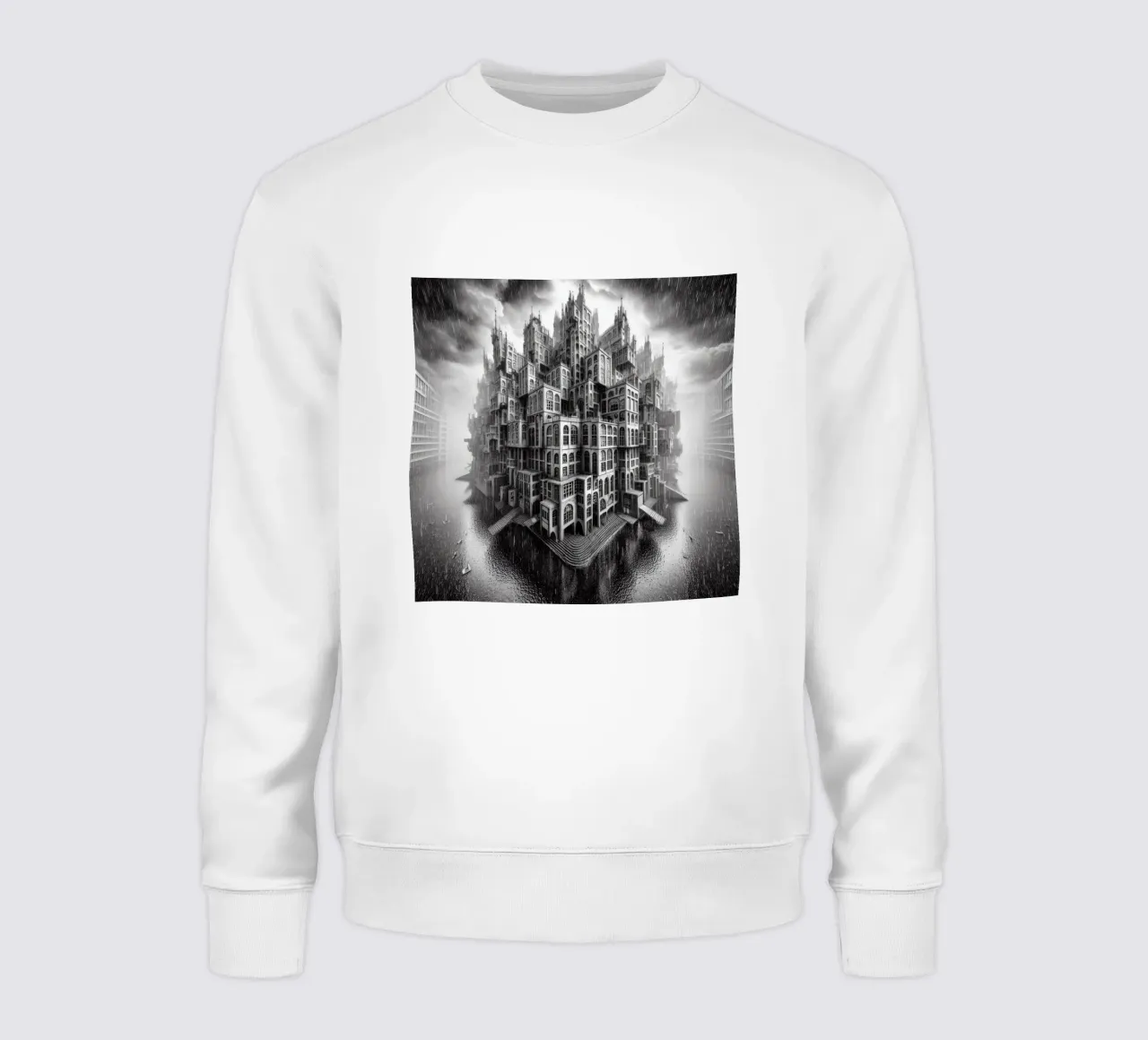 Sphere 009 - Monochromatic Gothic Architecture sweatshirt by Spheres