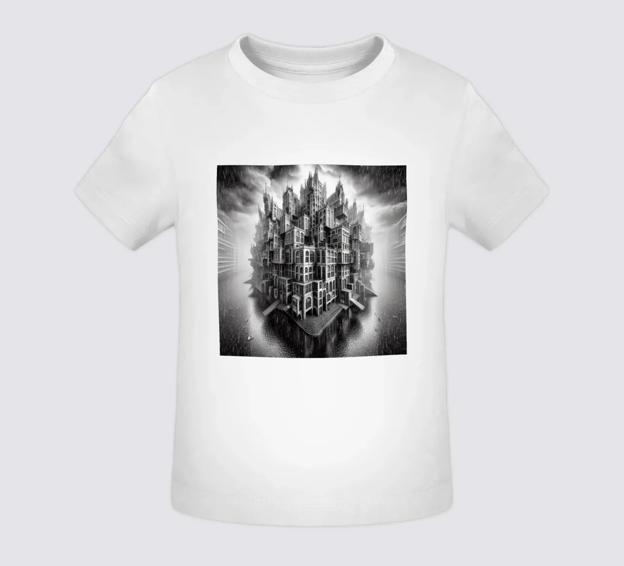 Sphere 009 - Monochromatic Gothic Architecture maglietta neonato da Spheres