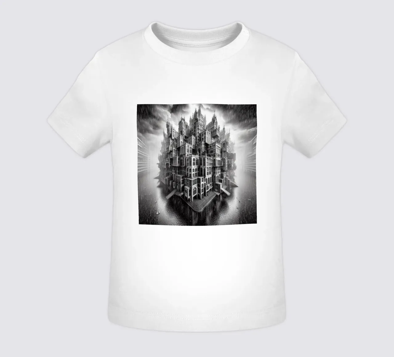 Sphere 009 - Monochromatic Gothic Architecture maglietta neonato da Spheres