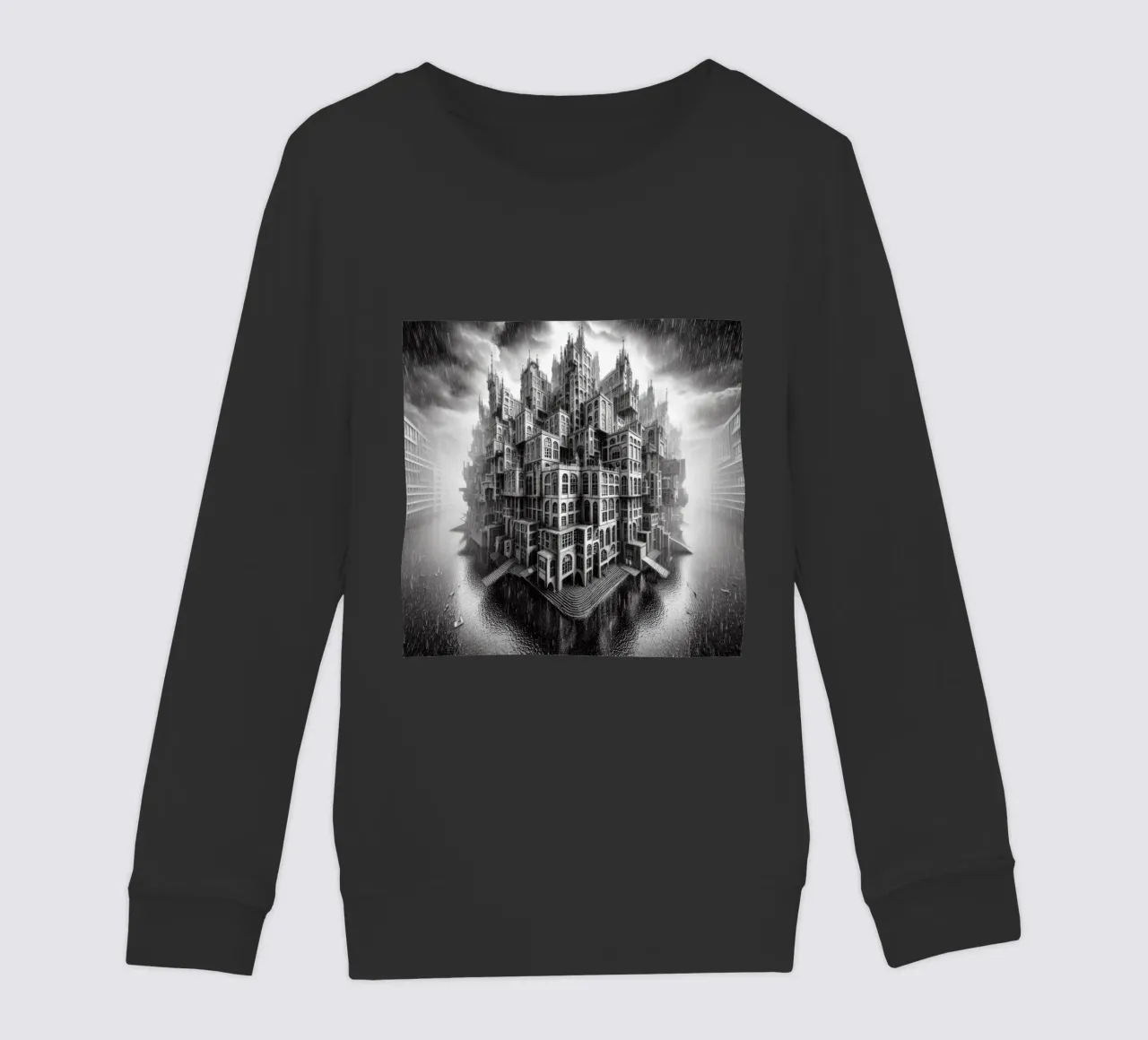 Sphere 009 - Monochromatic Gothic Architecture felpa bambino da Spheres