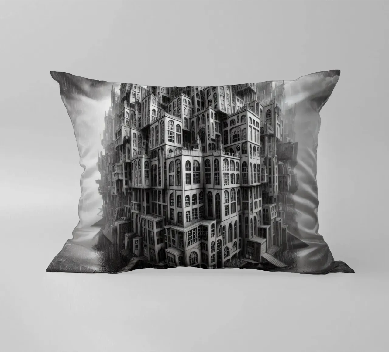 Sphere 009 - Monochromatic Gothic Architecture cuscino da Spheres