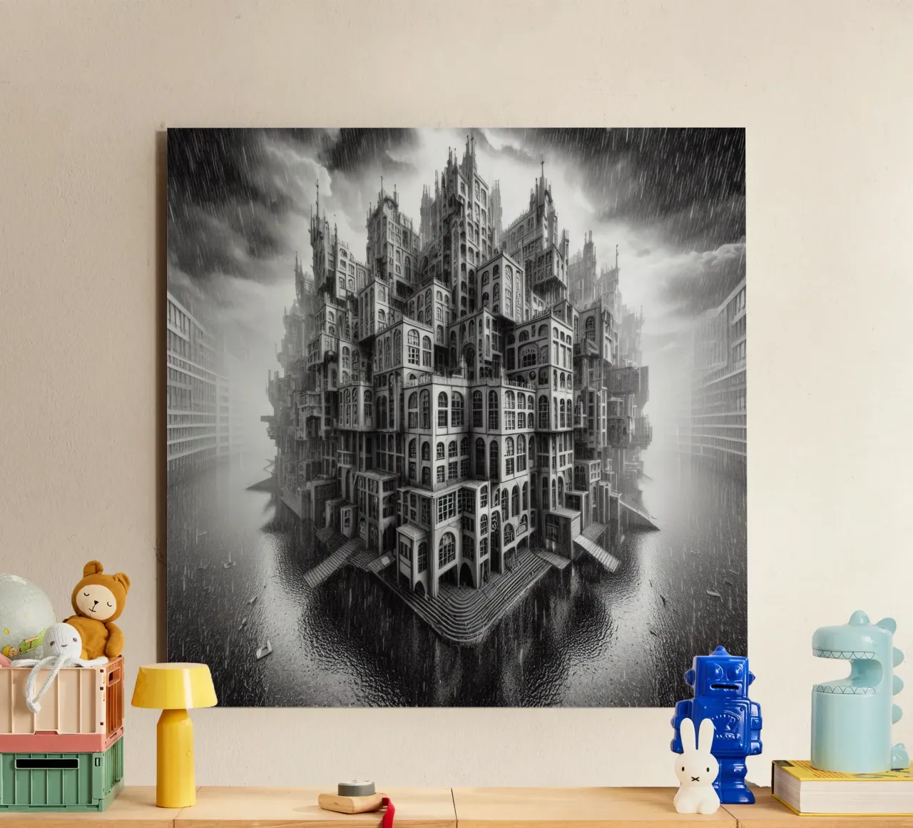 Sphere 009 - Monochromatic Gothic Architecture alluminio dibond da Spheres