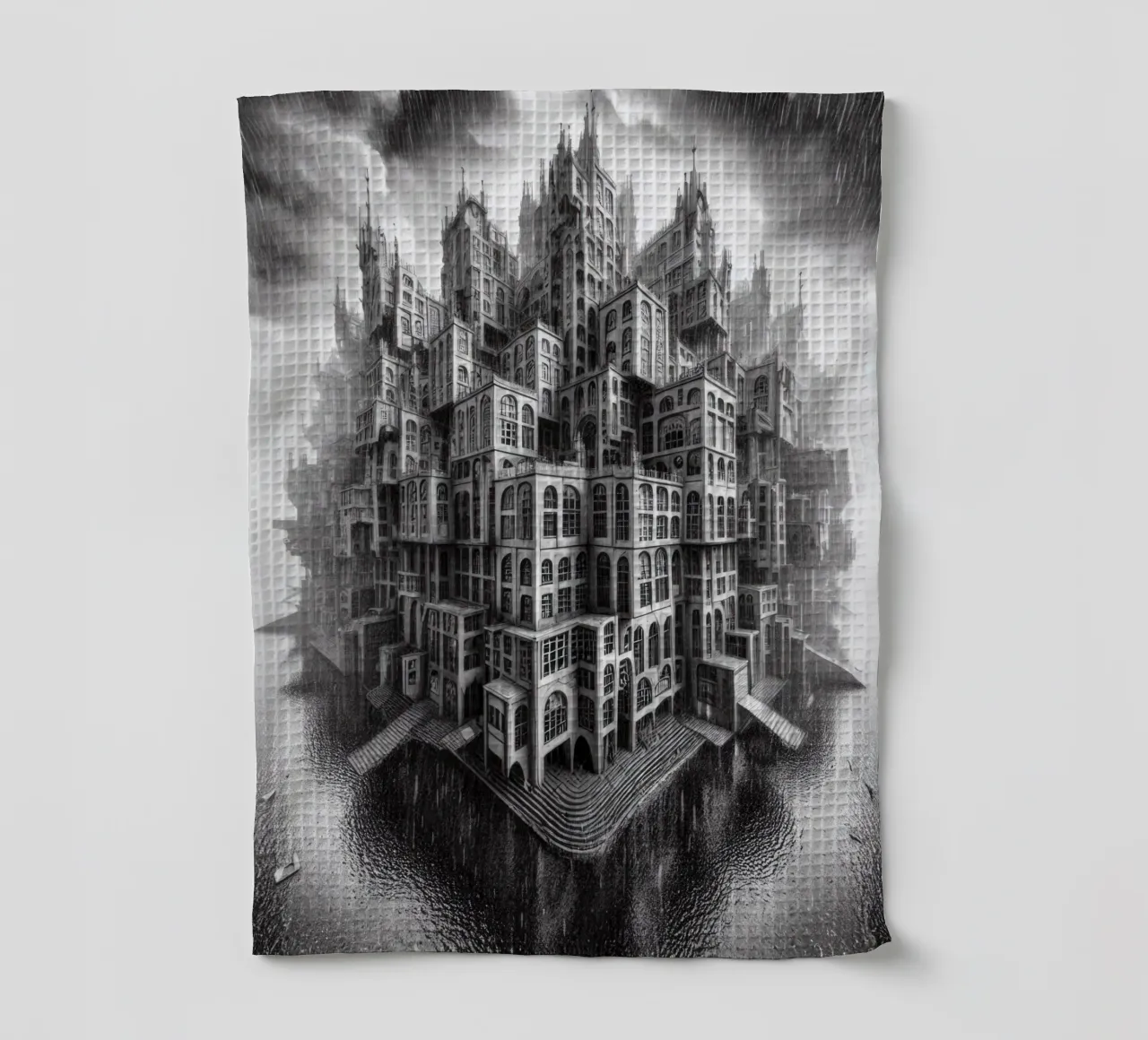 Sphere 009 - Monochromatic Gothic Architecture canovaccio da cucina da Spheres