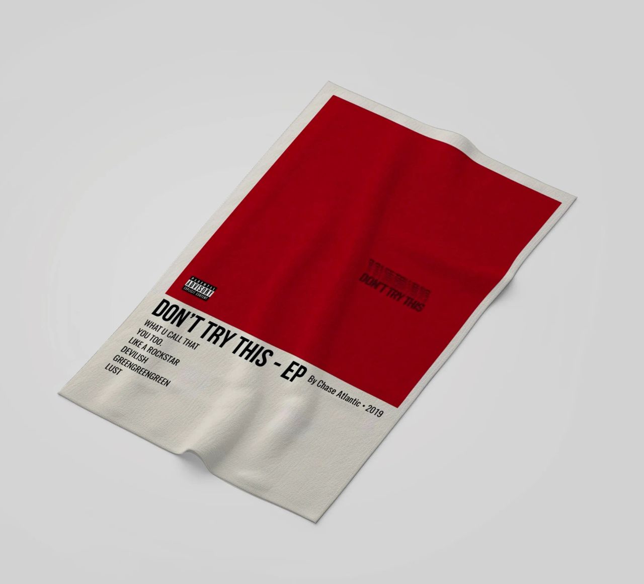 DON'T TRY THIS - EP By Chase Atlantic - 2019 telo mare da SoundStudio
