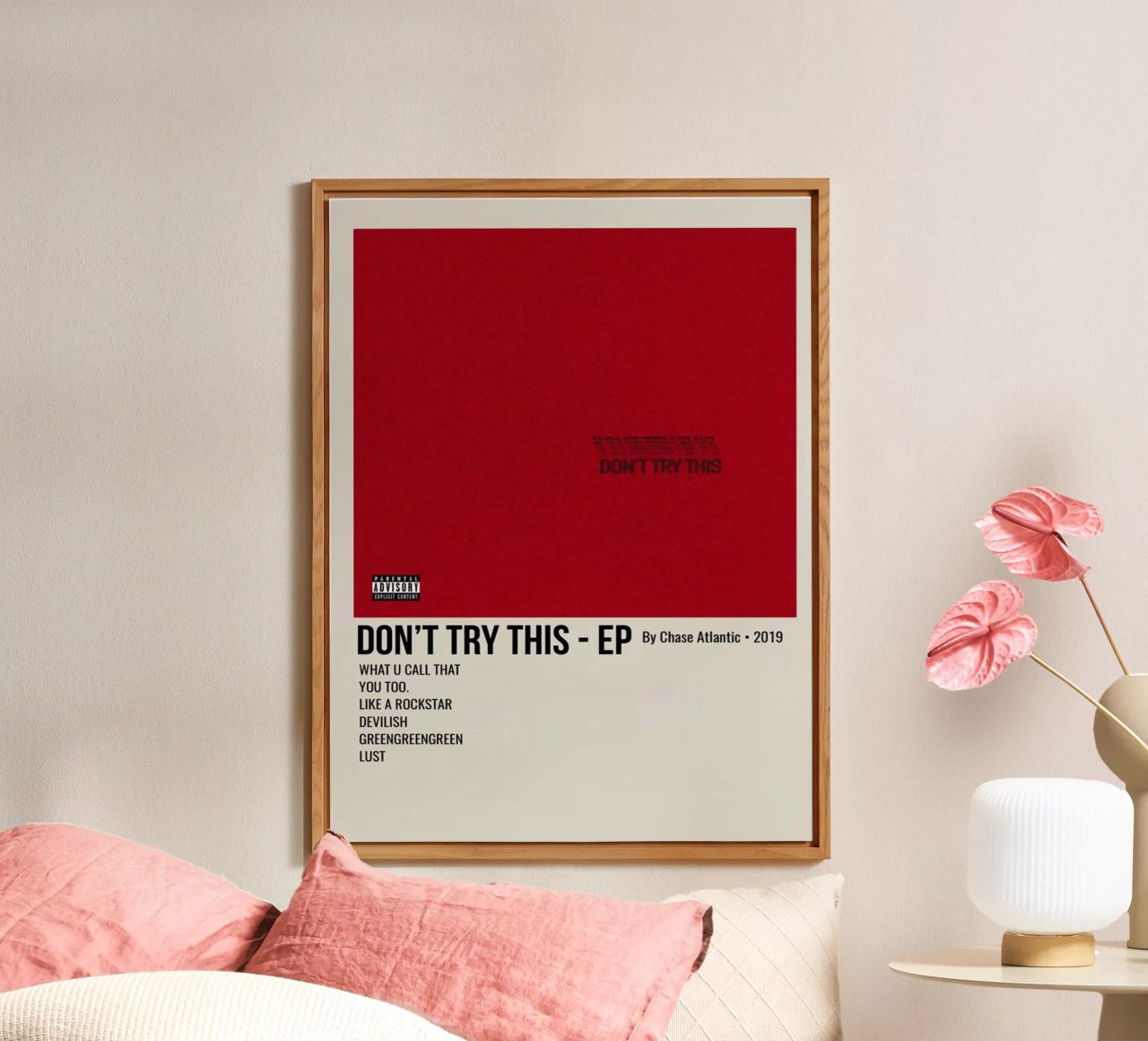 DON'T TRY THIS - EP By Chase Atlantic - 2019 alluminio dibond da SoundStudio