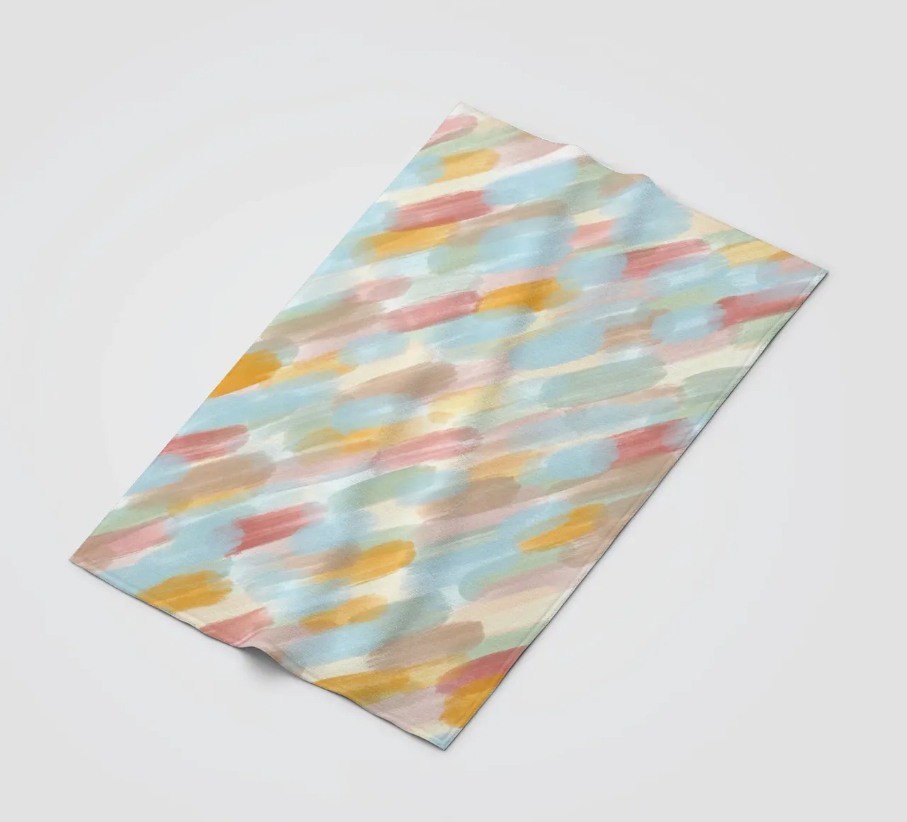 Pastel brush pattern coperta in pile da BAINAI