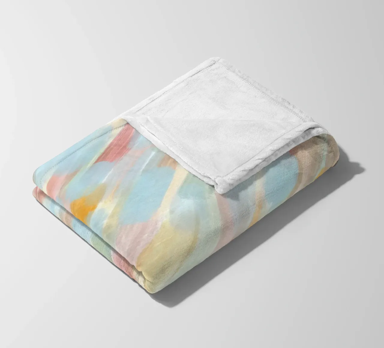 Pastel brush pattern coperta in pile da BAINAI