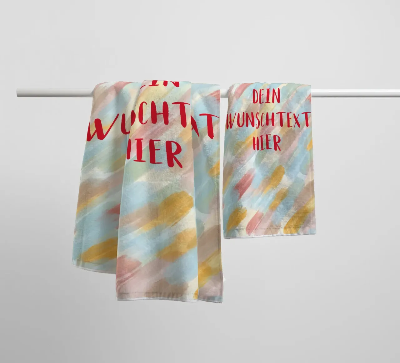 Pastel brush pattern asciugamano da bagno da BAINAI