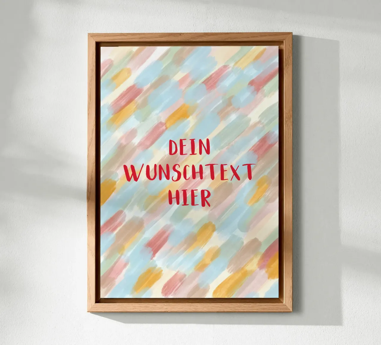 Pastel brush mit Wunschtext alluminio dibond da BAINAI