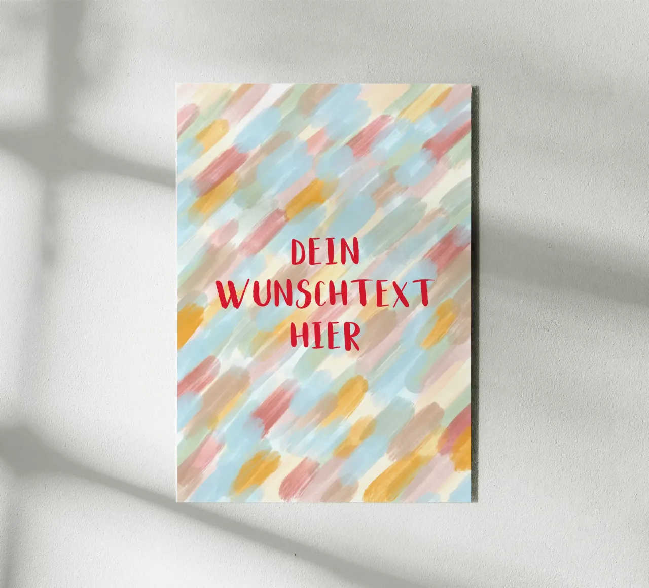 Pastel brush mit Wunschtext alluminio dibond da BAINAI