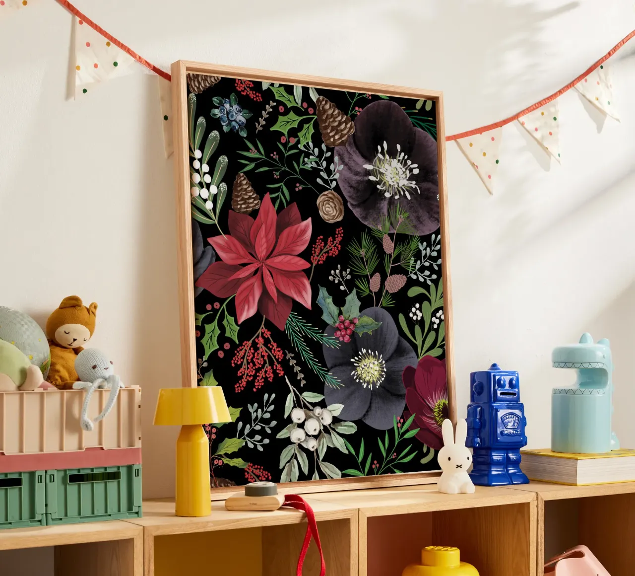 Christmas Maximalist canvas by anisillustration