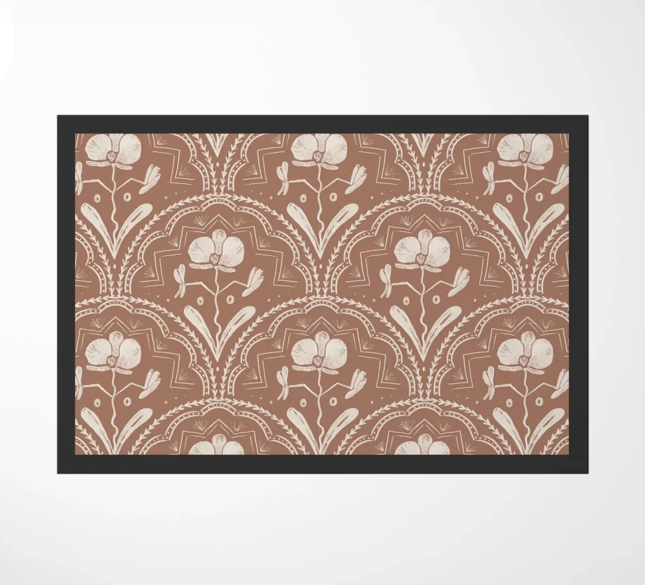 Orchid Tiles - Mocha Mousse zerbino da anisillustration