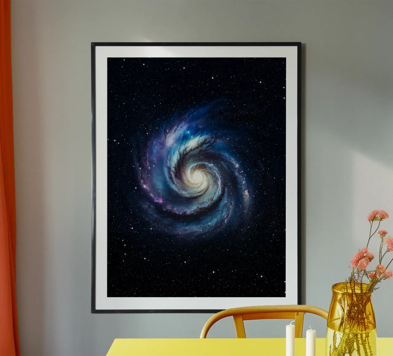 Vortara poster met aluminium frame van Stellar Dream Art