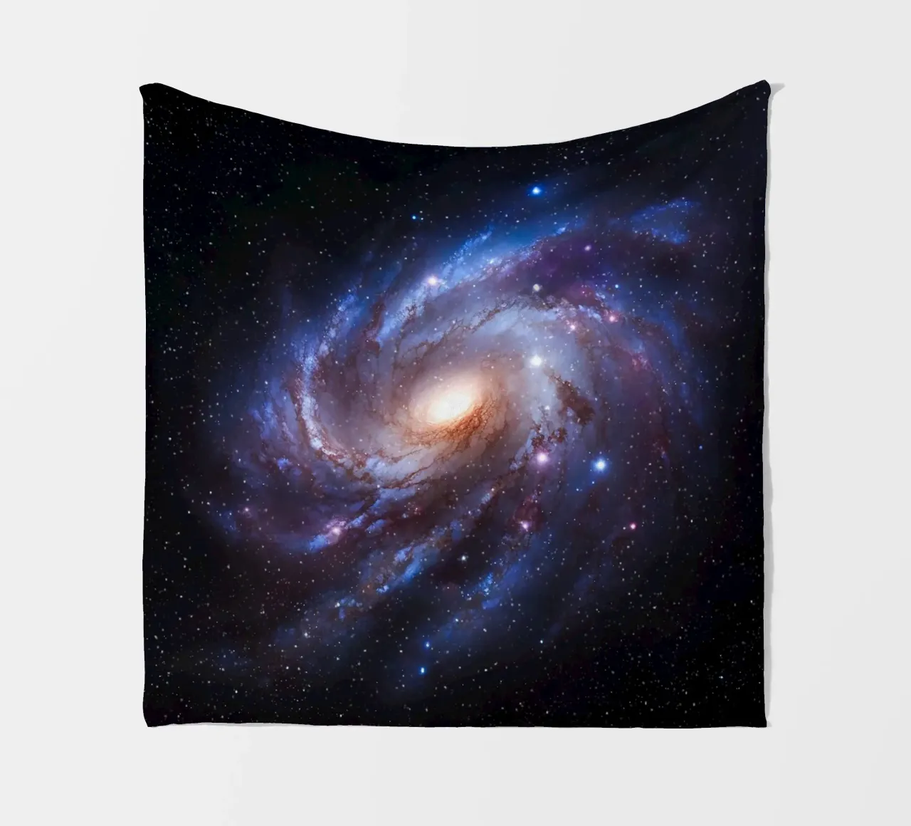 Starlight Spiral fleece blanket by Stellar Dream Art