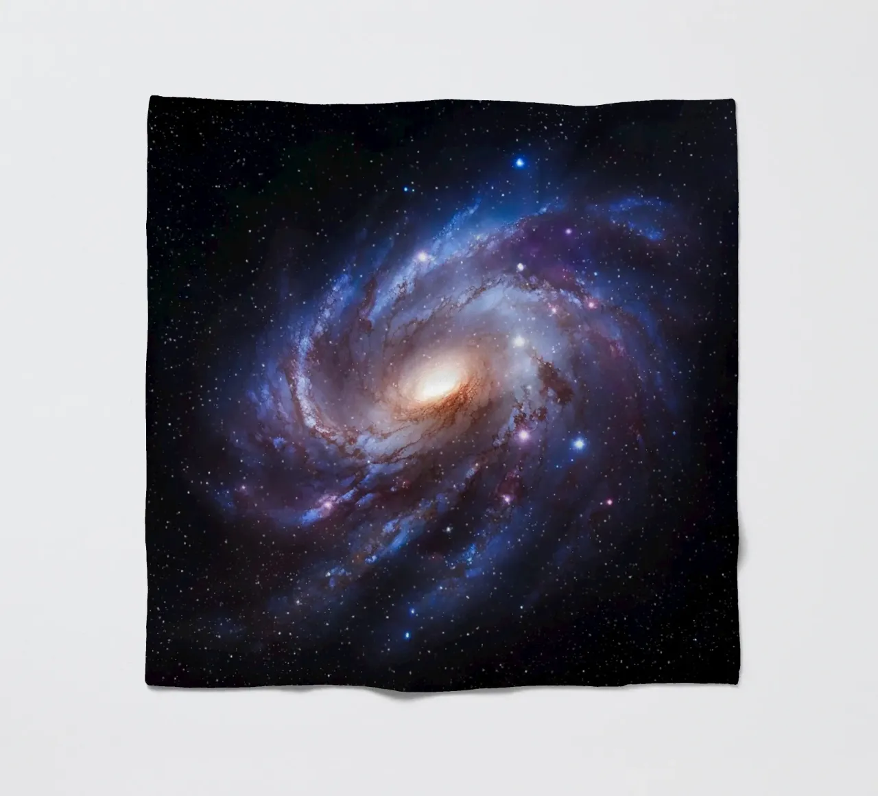 Starlight Spiral fleece blanket by Stellar Dream Art