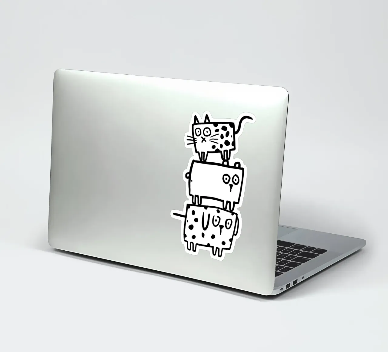 Dog, bear and cat sticker by aucontraire