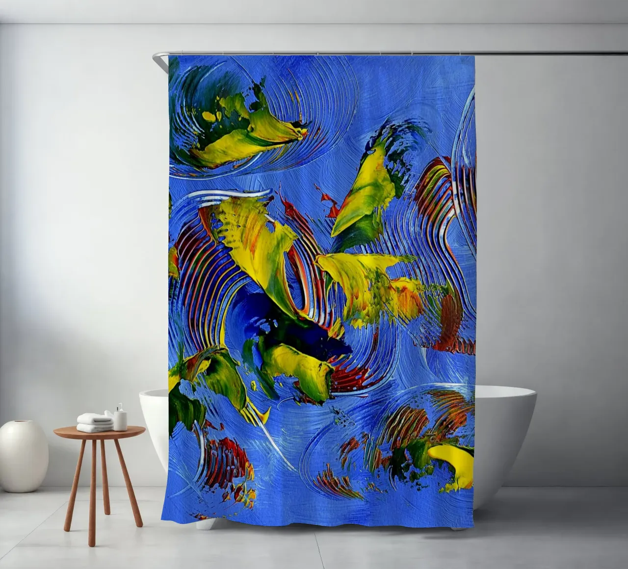 IDEAL GIFT 93 tenda da doccia da Thierry Vobmann Abstract painting
