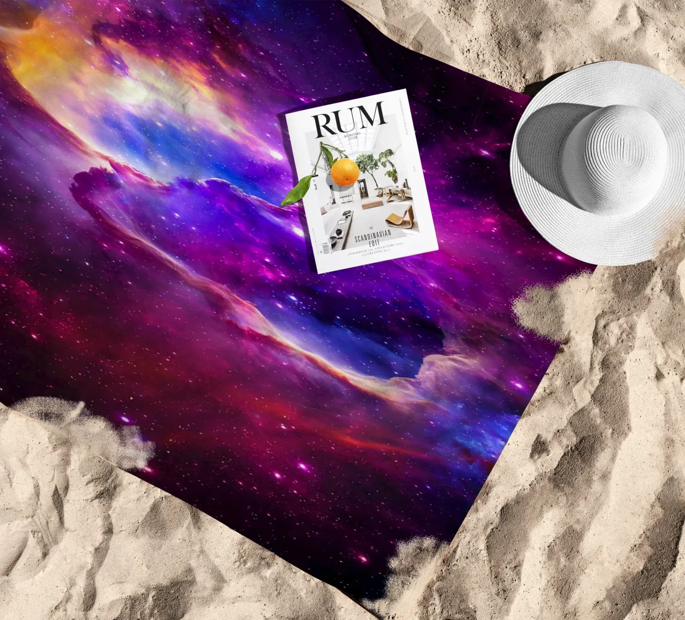 Aetherium strandhanddoek van Stellar Dream Art