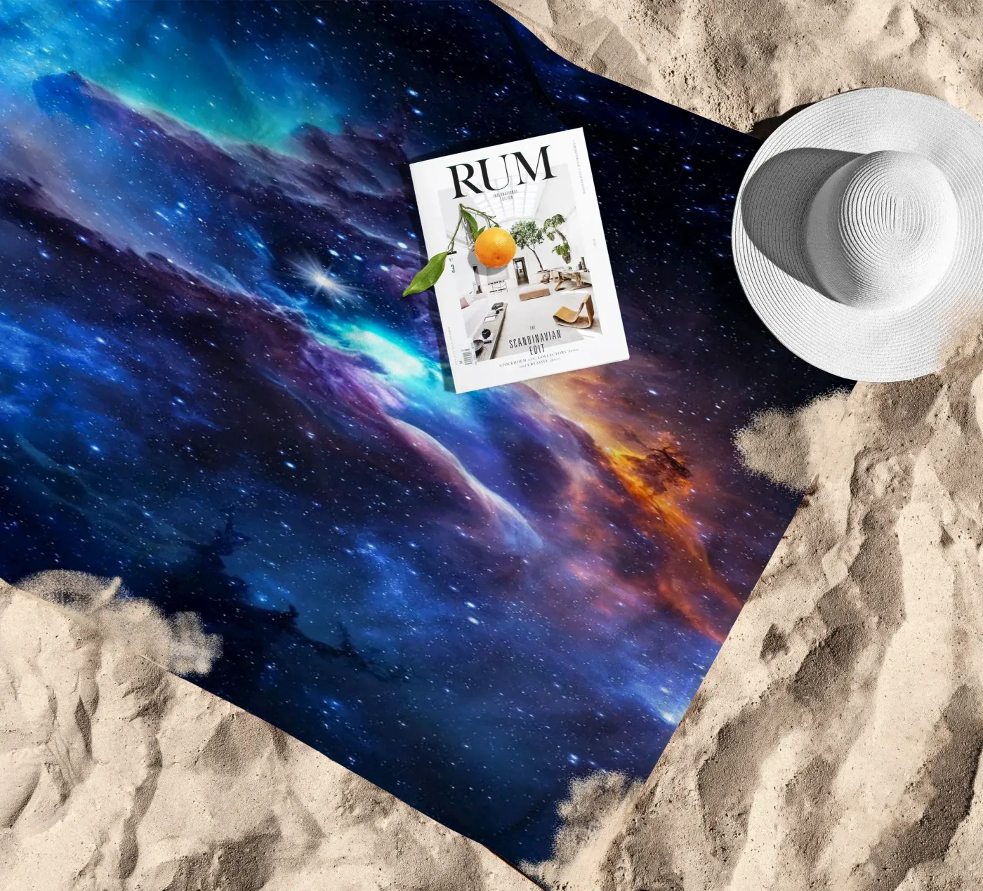 Celestara strandhanddoek van Stellar Dream Art