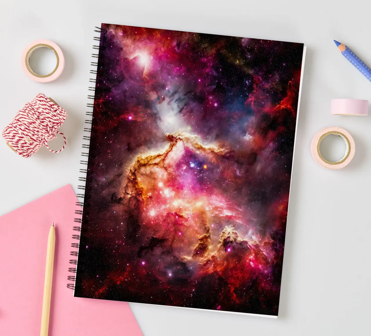 Celestial Flow spiral notebook by Stellar Dream Art