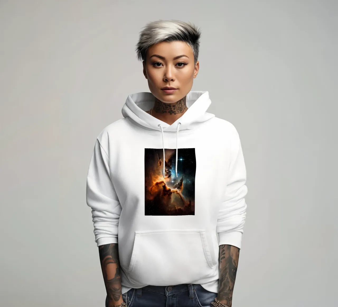 QuantumGlow felpa con cappuccio da Stellar Dream Art