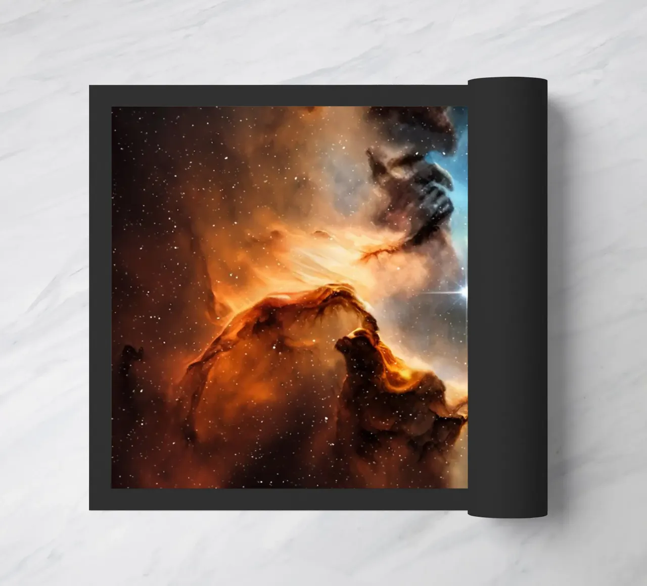 QuantumGlow doormat by Stellar Dream Art