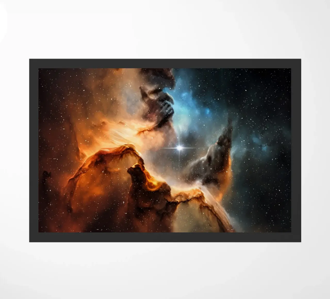 QuantumGlow doormat by Stellar Dream Art