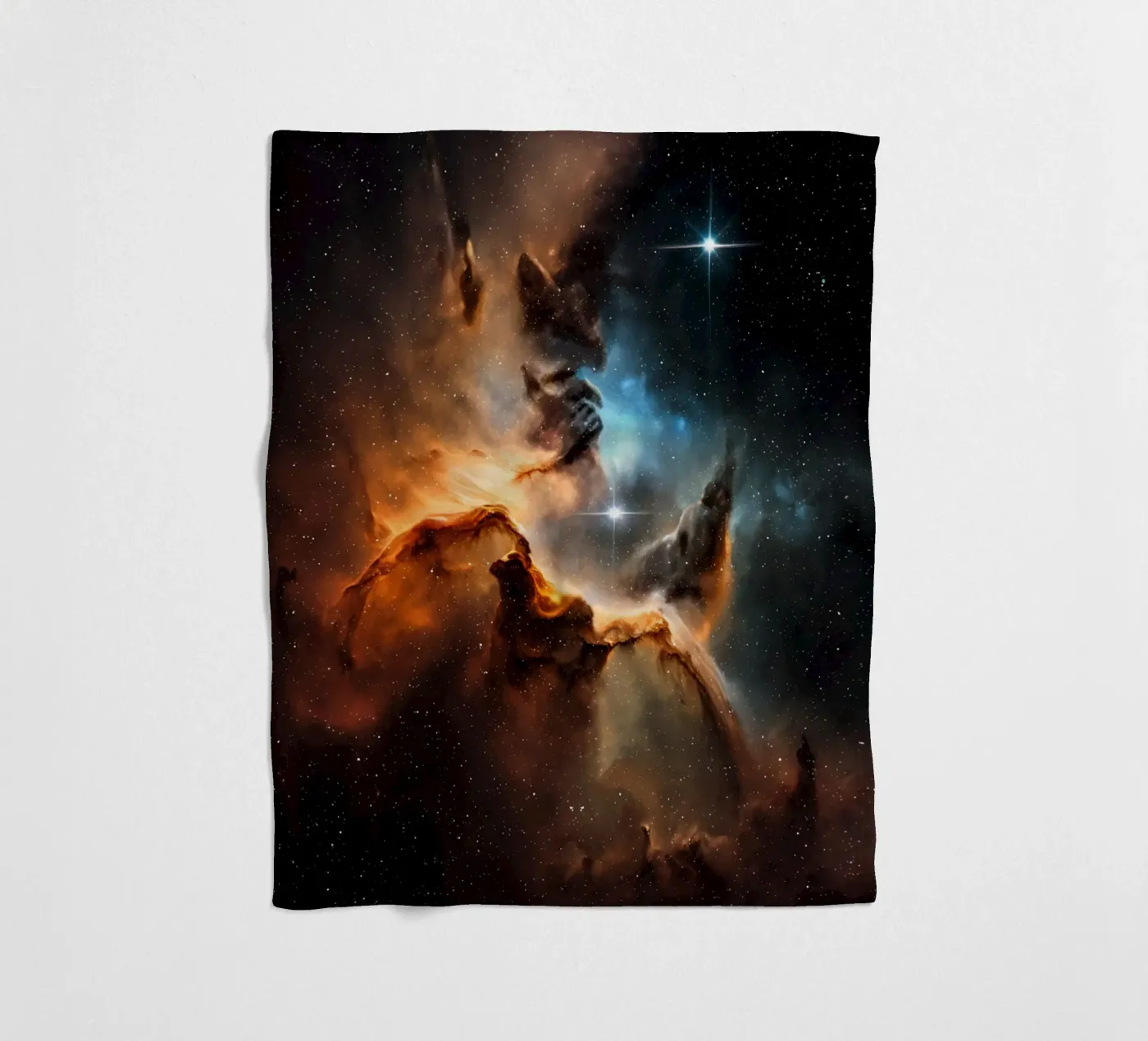 QuantumGlow Fleecedecke von Stellar Dream Art