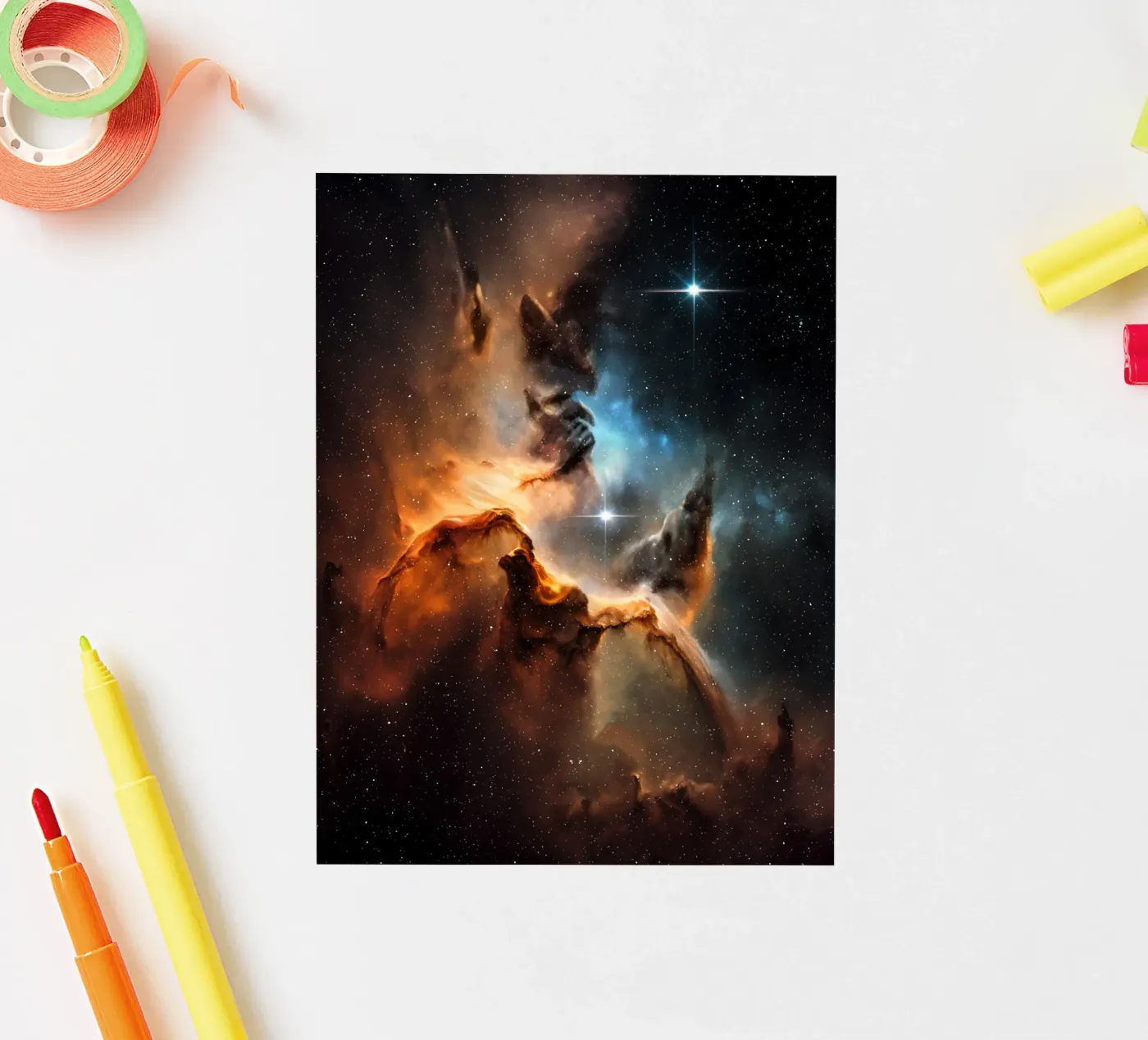 QuantumGlow sticker van Stellar Dream Art