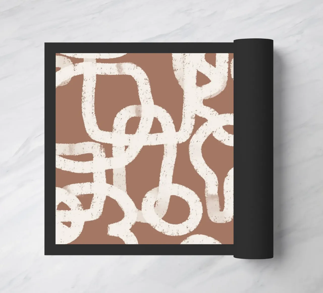 Geometric Doodles Mocha Mousse zerbino da anisillustration