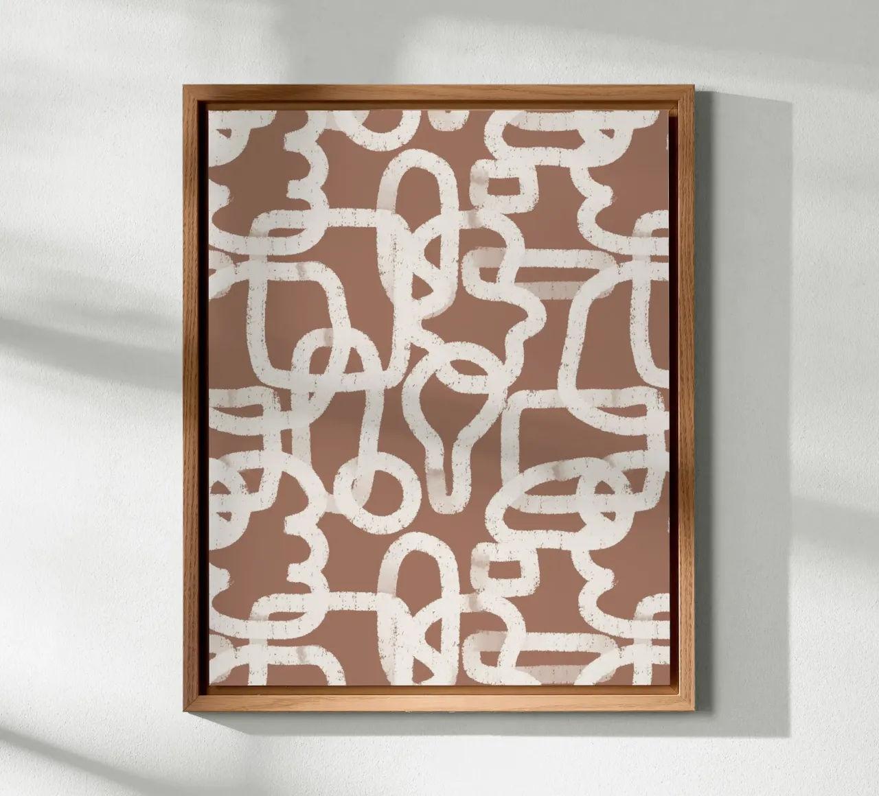 Geometric Doodles Mocha Mousse alluminio dibond da anisillustration