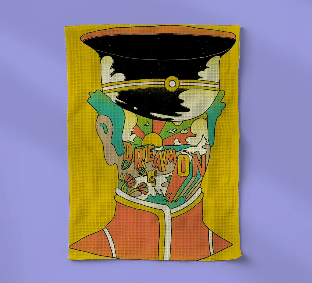 Dream On tea towel by Matheus Lopes Castro