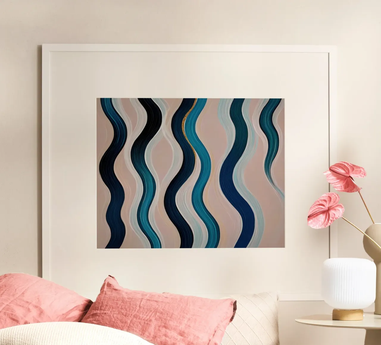 Flessibile - Serie 43 poster con telaio in legno da Atelier-88