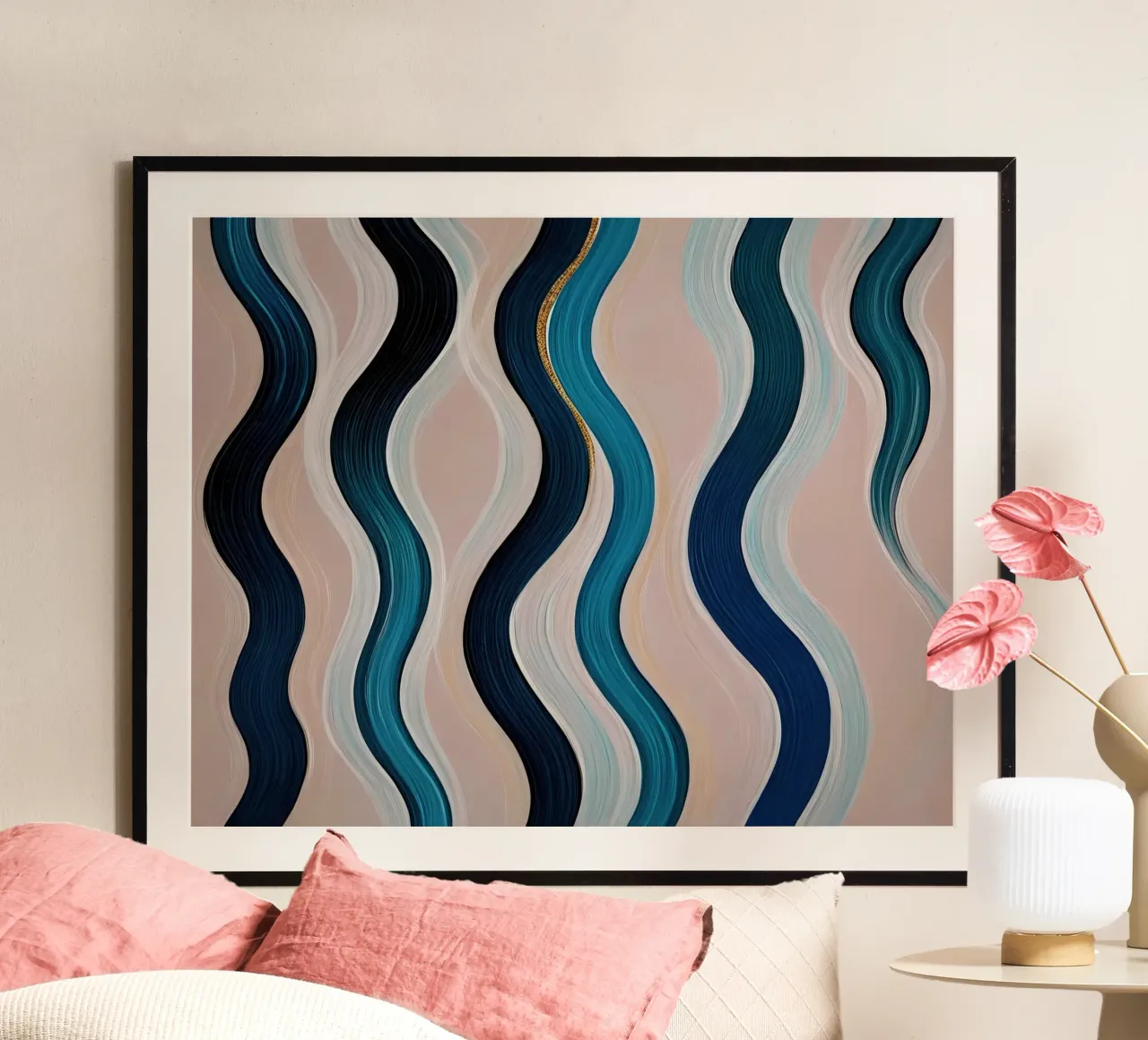 Flessibile - Serie 43 poster con telaio in legno da Atelier-88
