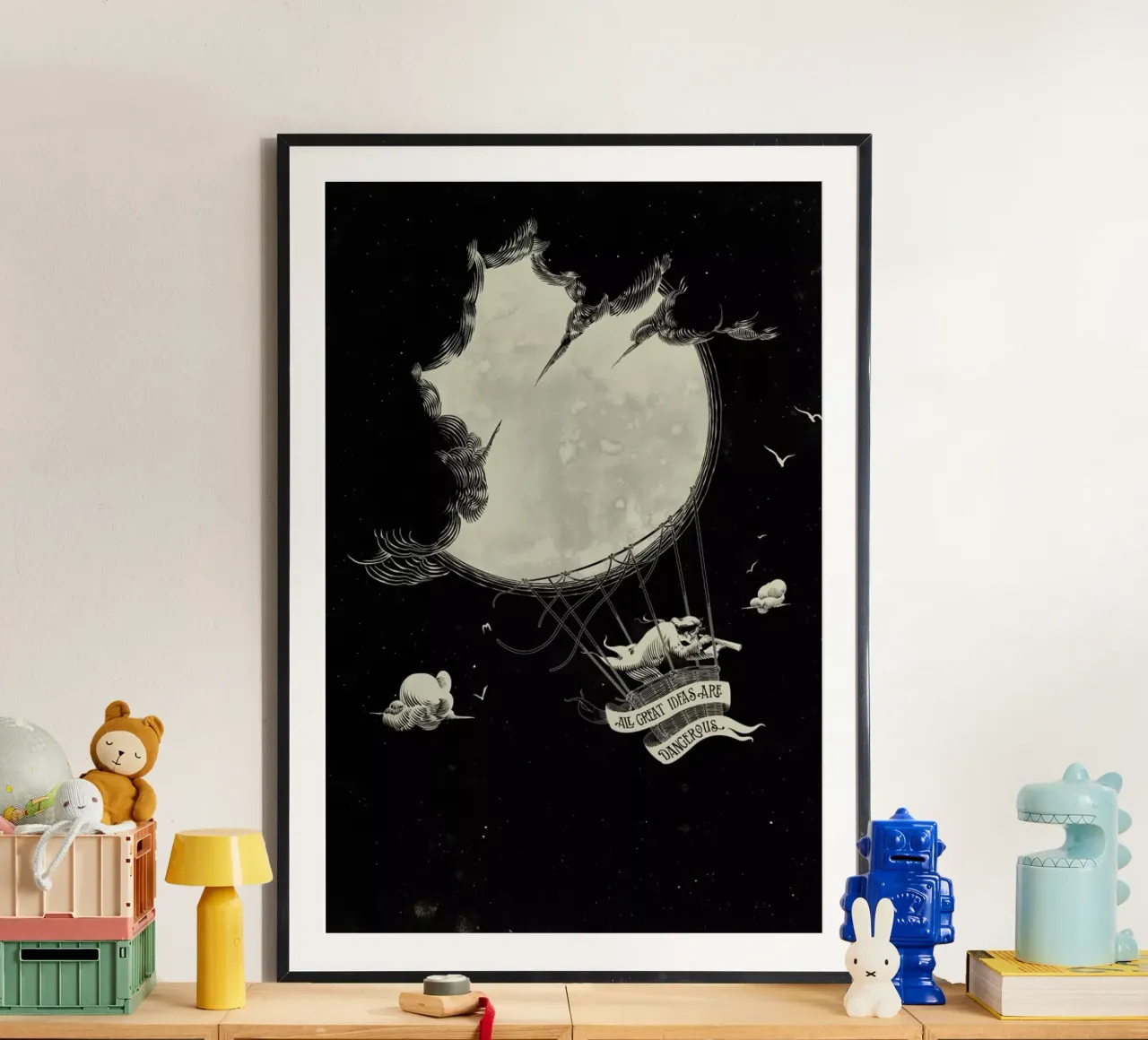 Great Idea poster con telaio in legno da Matheus Lopes Castro