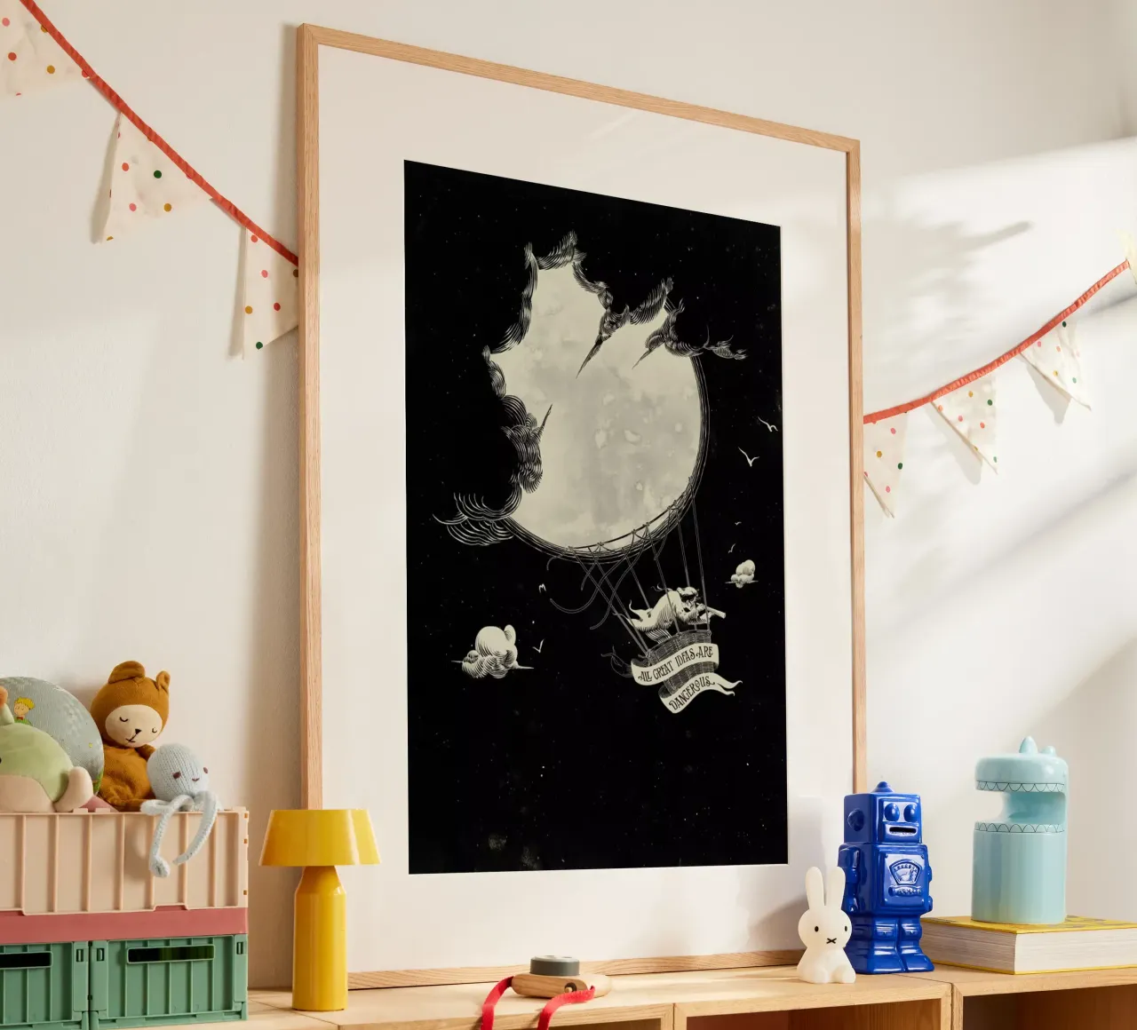 Great Idea poster con telaio in legno da Matheus Lopes Castro
