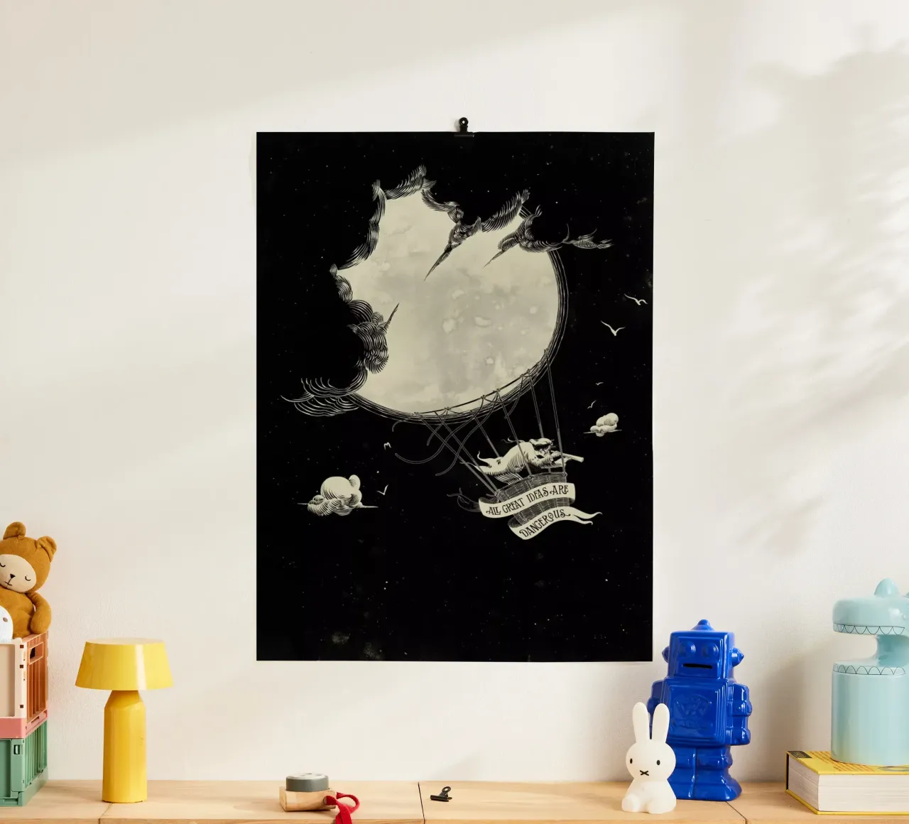 Great Idea poster con telaio in legno da Matheus Lopes Castro