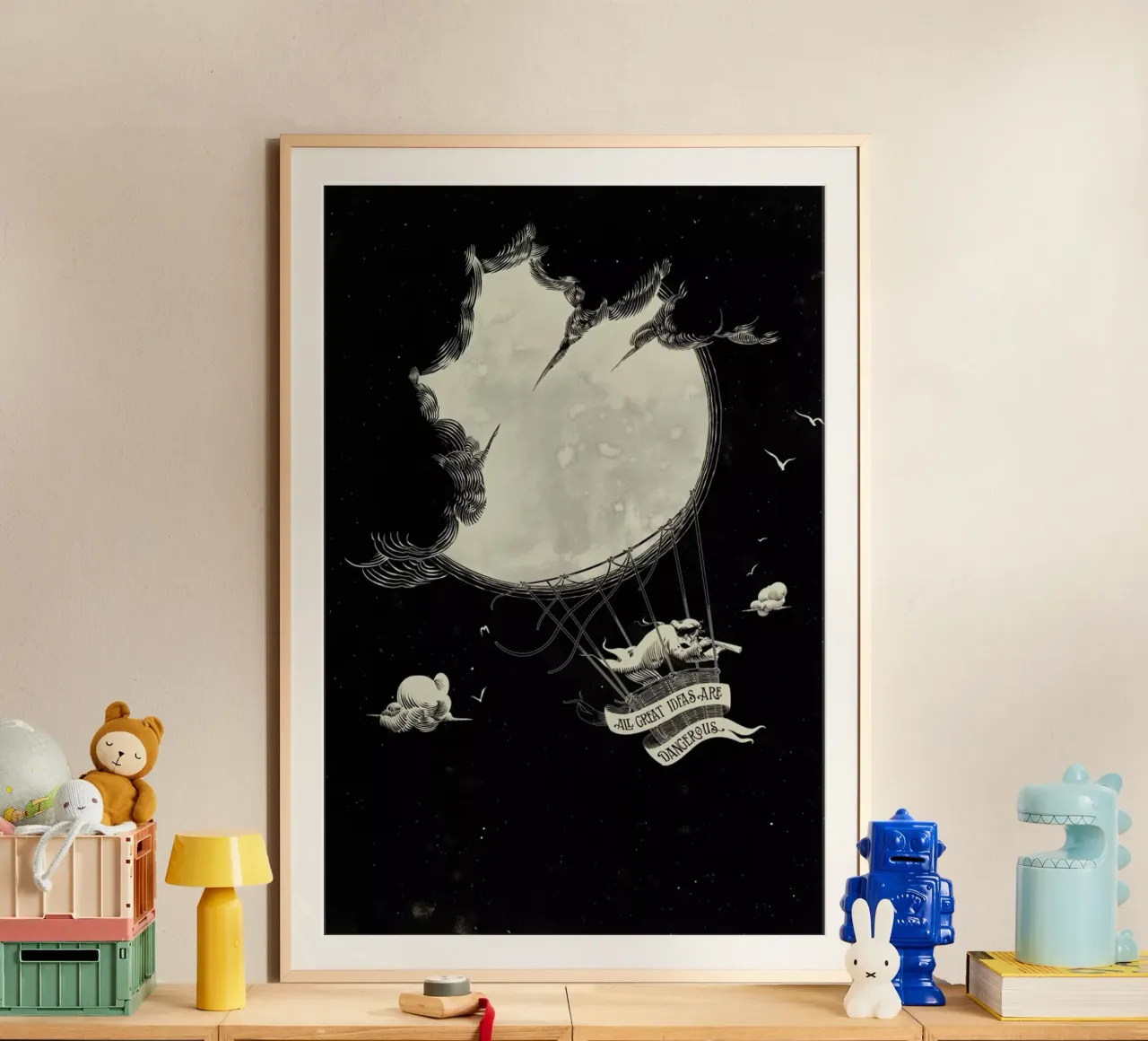 Great Idea poster con telaio in legno da Matheus Lopes Castro