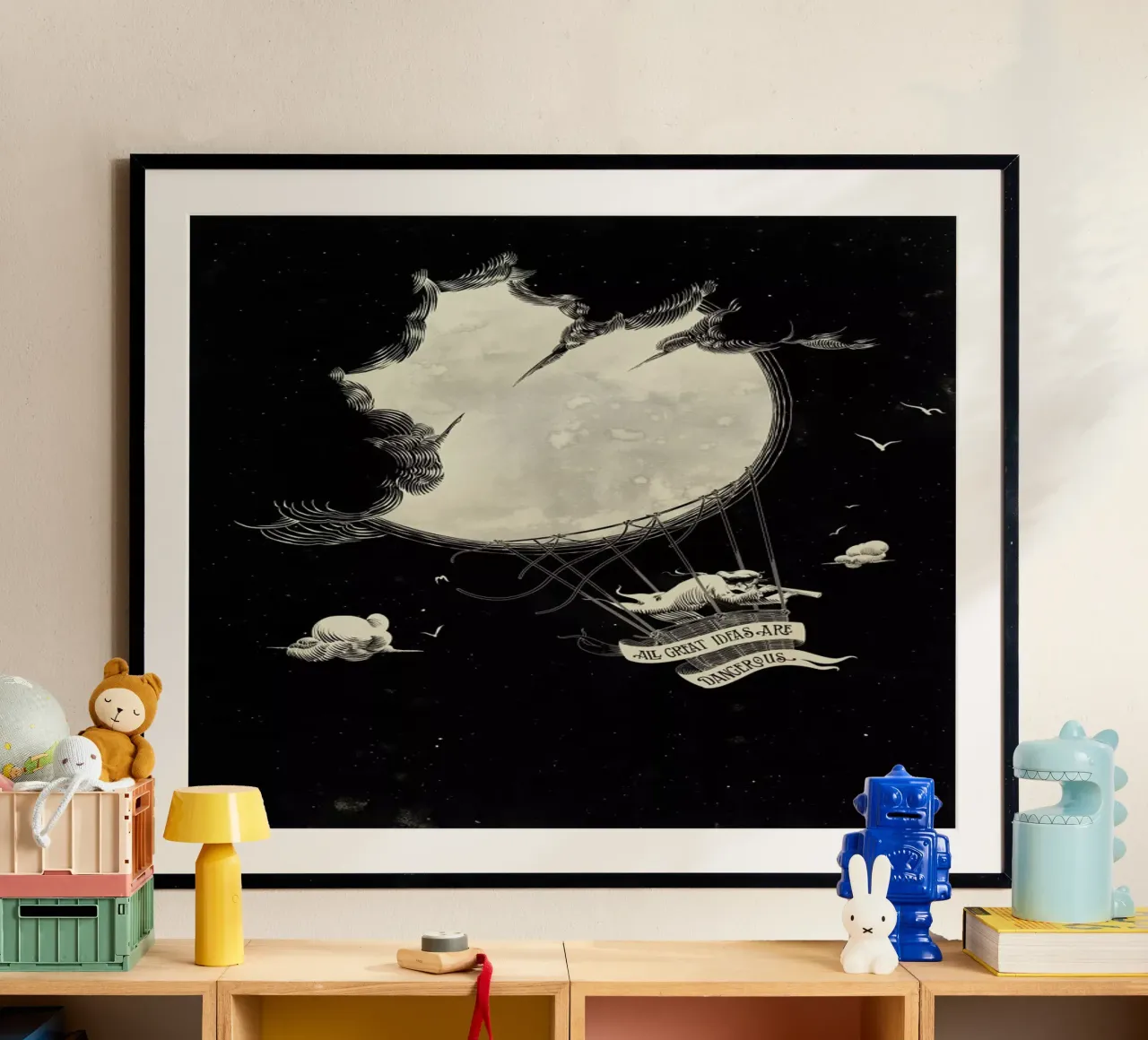 Great Idea poster con telaio in legno da Matheus Lopes Castro