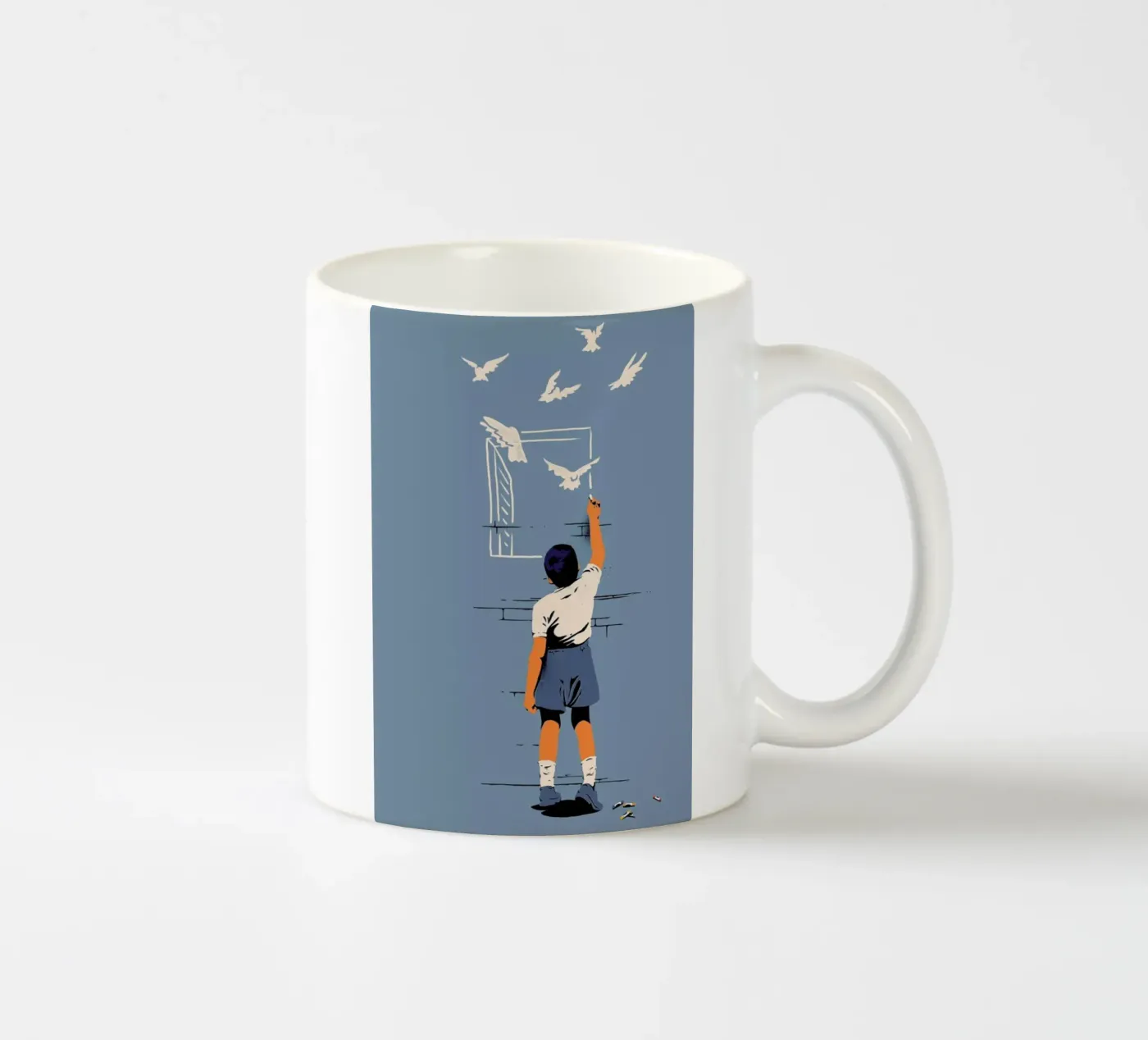 Exit ceramic mug by Matheus Lopes Castro