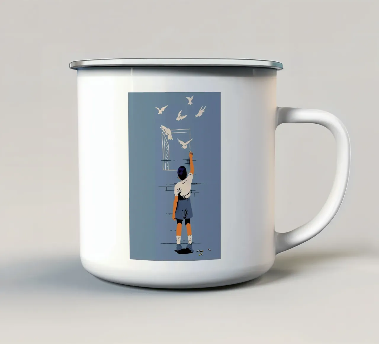 Exit mug en émail de Matheus Lopes Castro