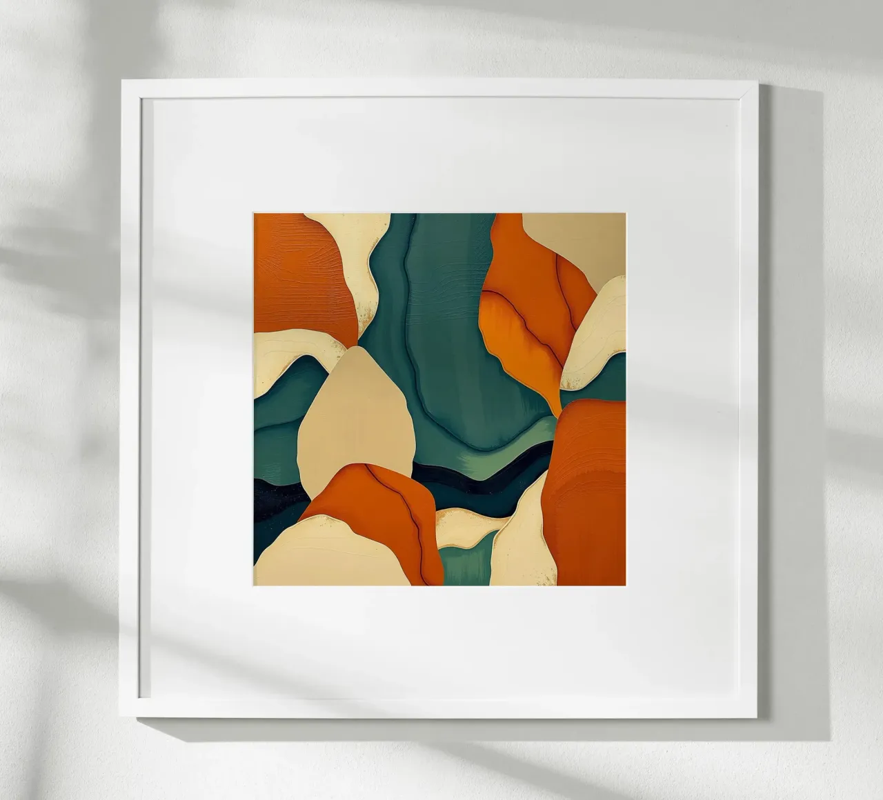 Estetica della terra a strati poster con telaio in legno da Organic Aesthetics