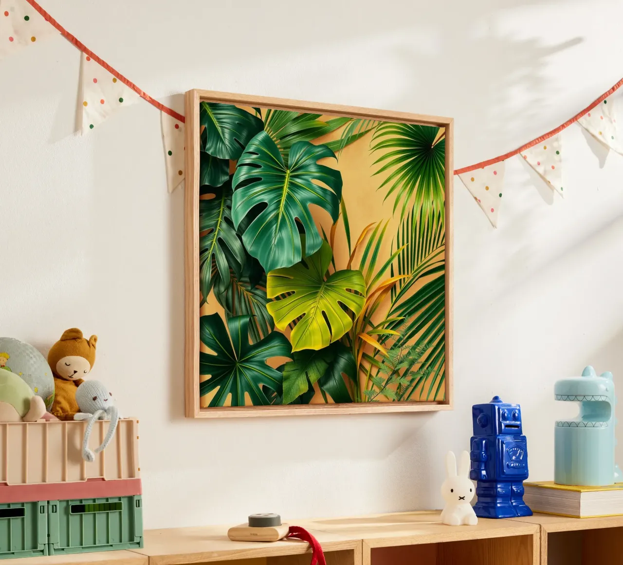 Verde tropicale lussureggiante tela da Organic Aesthetics