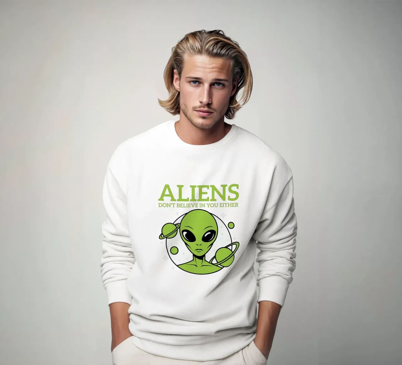 ALIENS DON'T BELIEVE IN YOU EITHER felpa da edsonramosart