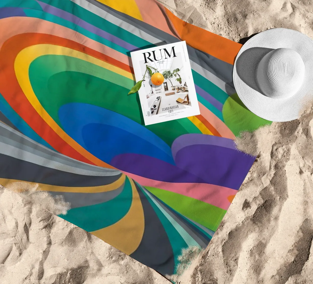 Flex - Serial 72 beach towel by Atelier-88